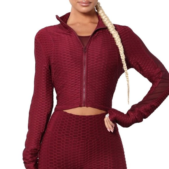 Fashion Nova Jackets & Blazers - Fashion Nova Sport Honeycomb Active Jacket